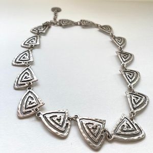 Silver Geometric Necklace